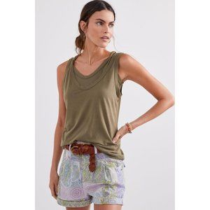 Anthropologie Pilcro Relaxed Pleat Shorts